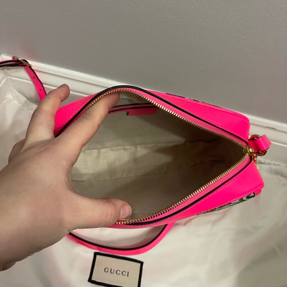 GUCCI canvas floral shoulder bag 550147 - Picture 13 of 16